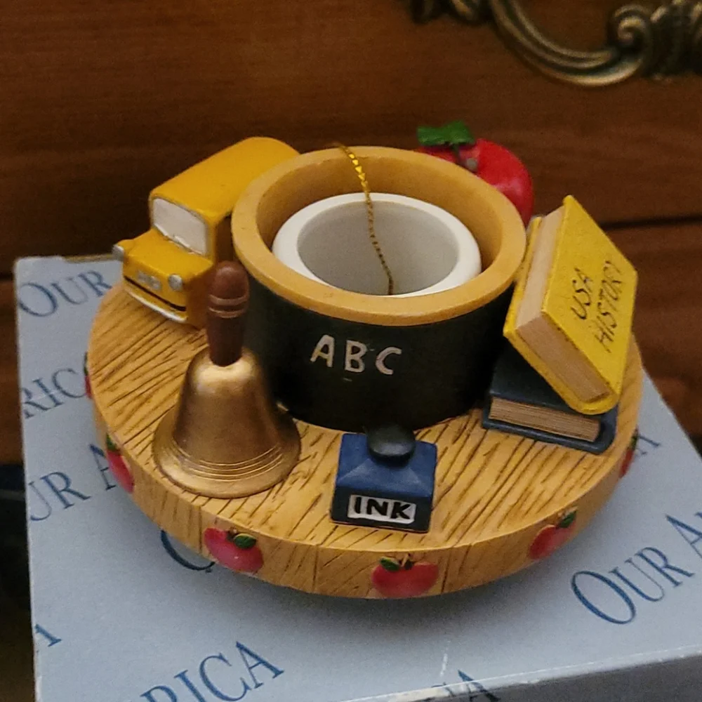 Our America Candle Topper New Teacher Stay-on-top
